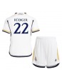Real Madrid Antonio Rudiger #22 Domácí dres pro děti 2023-24 Krátký Rukáv (+ trenýrky)